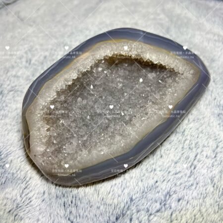 L001 Druzy瑪瑙全拋光水晶-透光